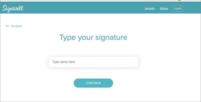 type signature on pdf online