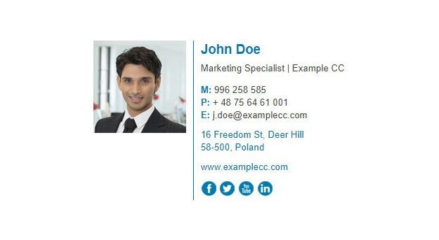 Email Signature Html Template For Your Needs