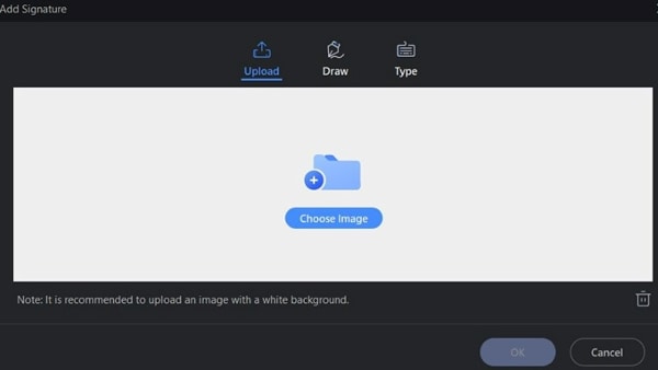 choose image button on pdfelement