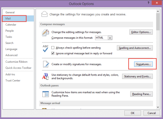 outlook signature manager