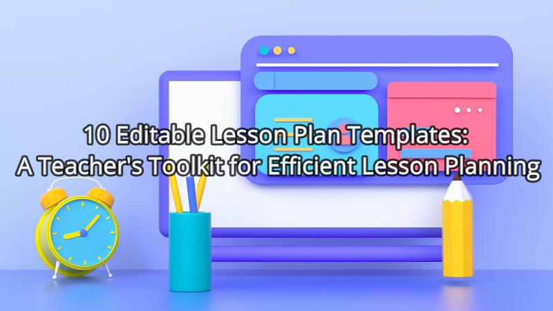 editable lesson plate templates