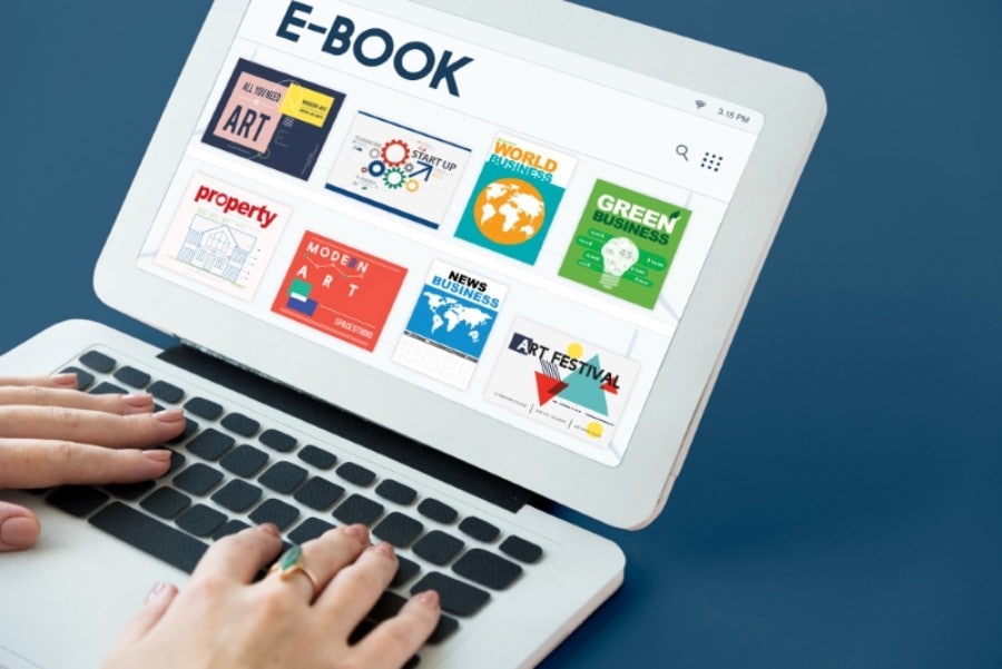 list of ebooks on a website