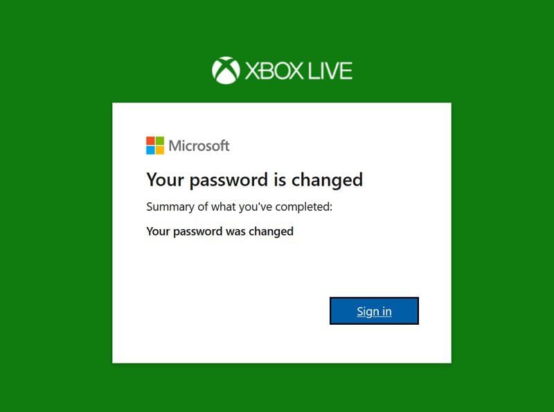 how to change your password for xbox live