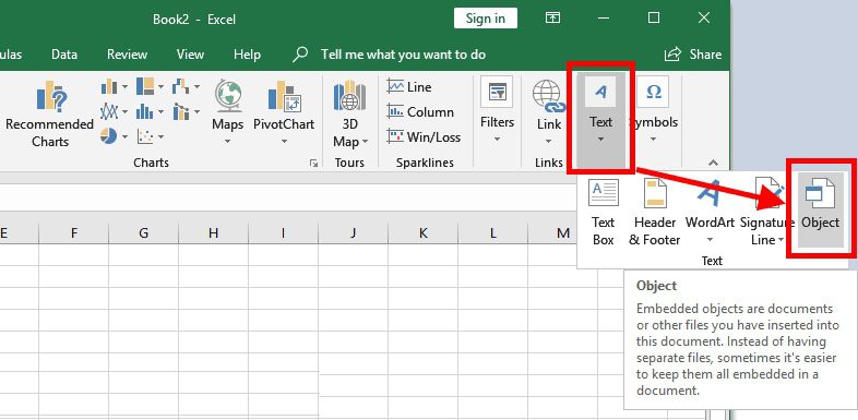 Method To Attach PDF In Excel