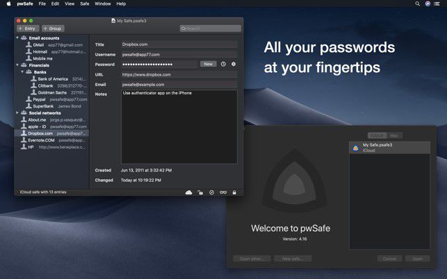 pwsafe de mac