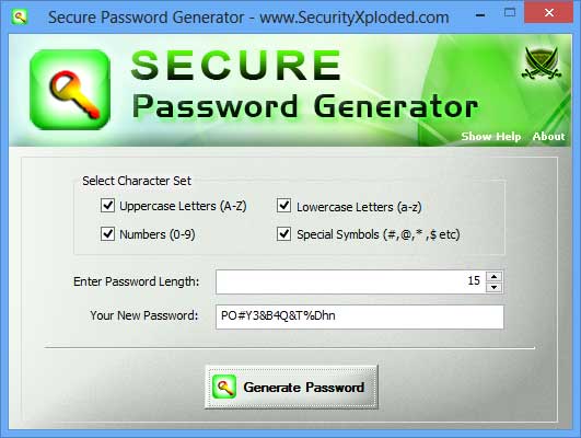 Generator password