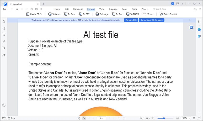 melhor conversor de AI para PDF PDFelement