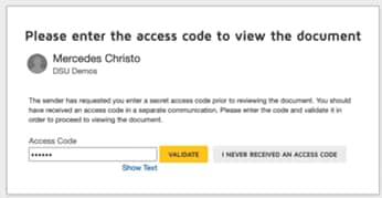 authenticate access