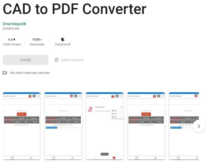 dwg to pdf converter for android