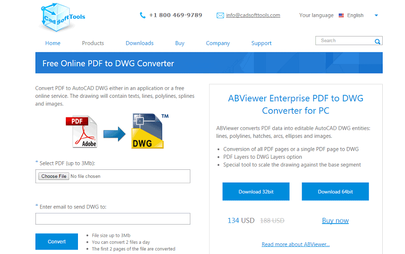  convertisseurs en ligne de fichiers PDF à DWG