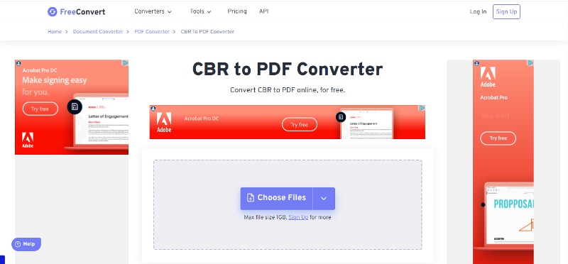 CBR to PDF Converter Online