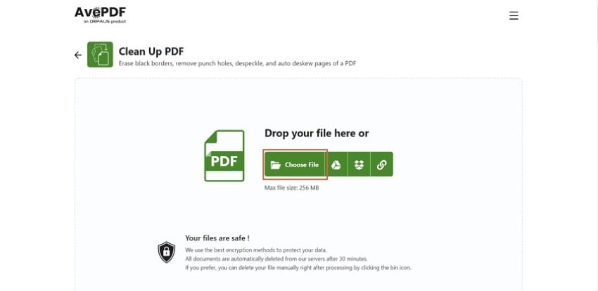 limpador de pdfs on-line