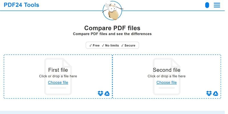 confrontare pdf con word online