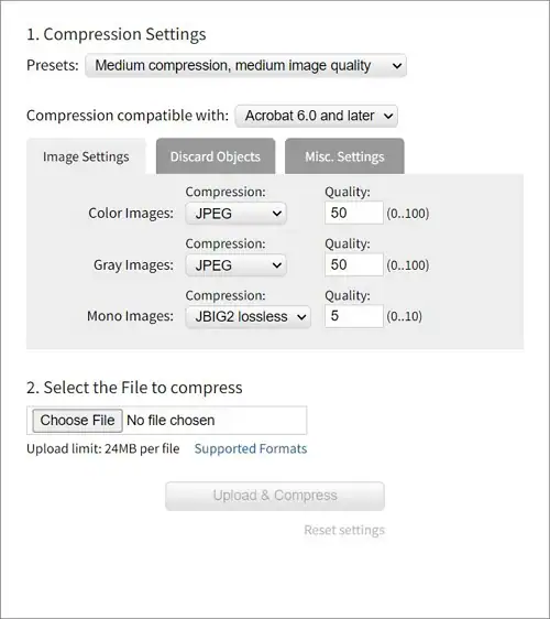 compress pdf with docupub