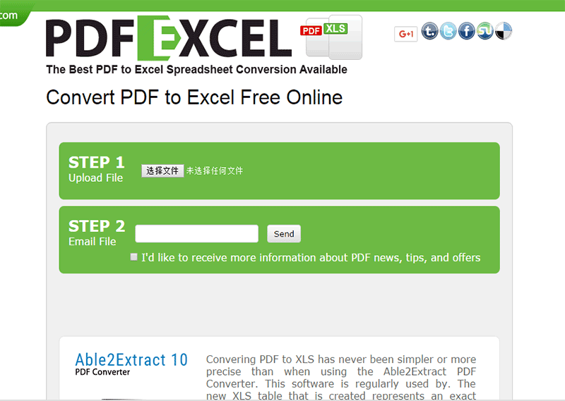 convert pdf to excel free online