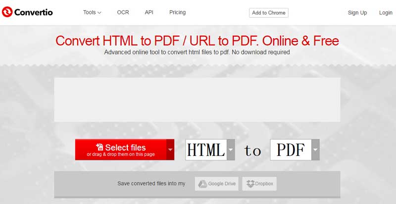 Convertio PDF to Word Converter für große Dateien