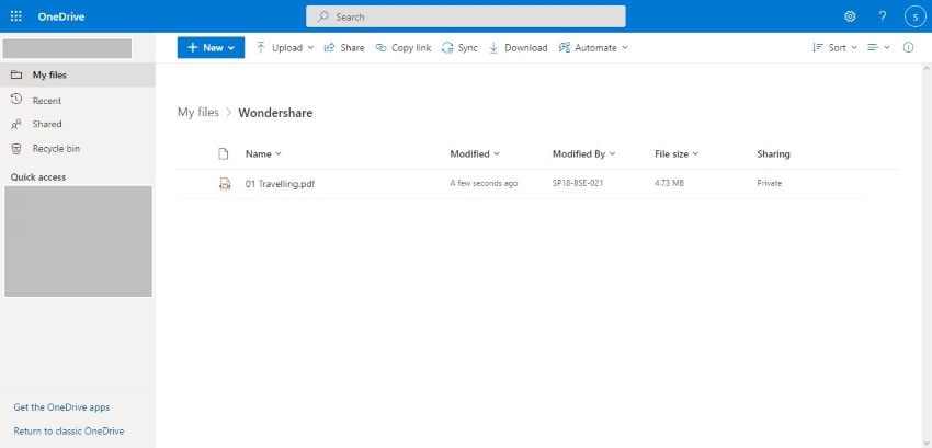 how to create url for pdf onedrive