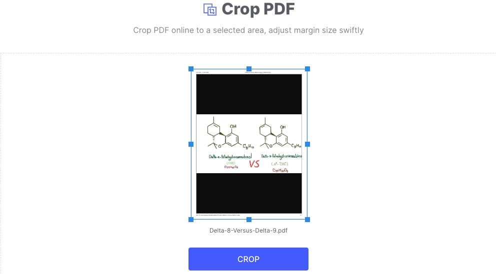 hipdf crop pdf page online free