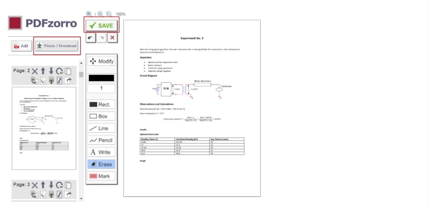 remove text from pdf