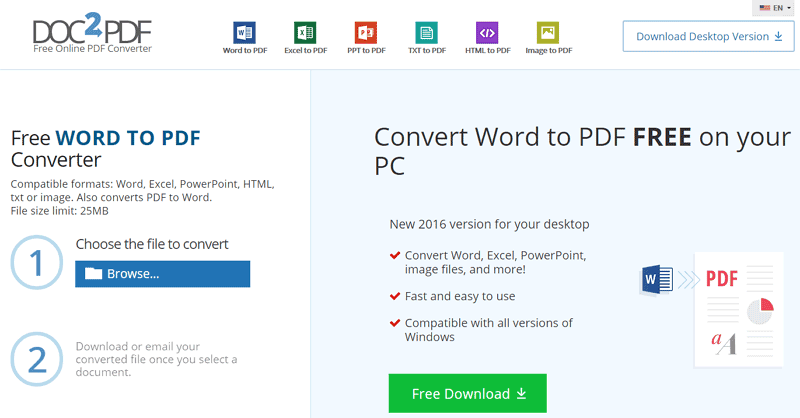 gratis Excel-bestand naar pdf-converter