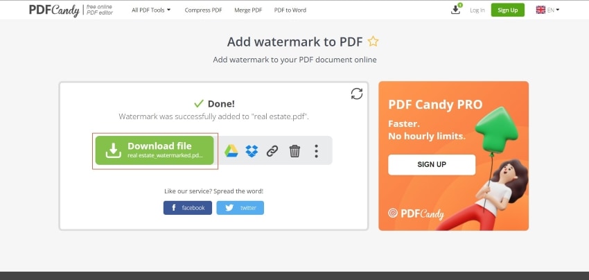 add watermark in pdf online