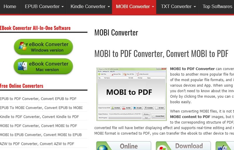 mobi to epub converter mac free
