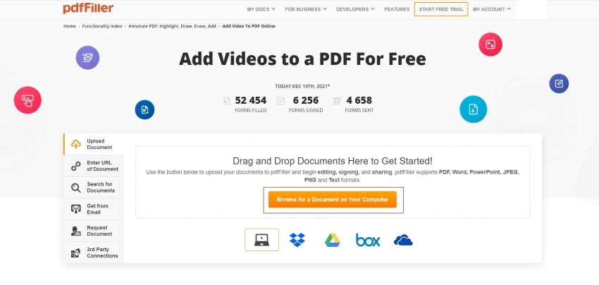 insert video to pdf