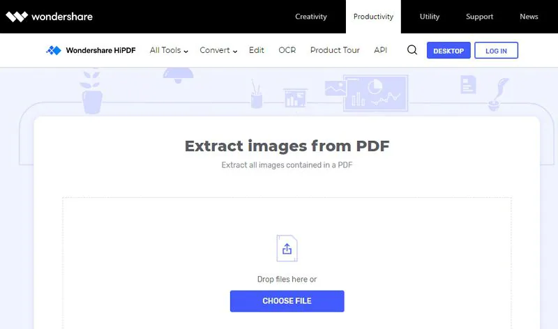 استخراج الصورة من pdf عبر الإنترنت