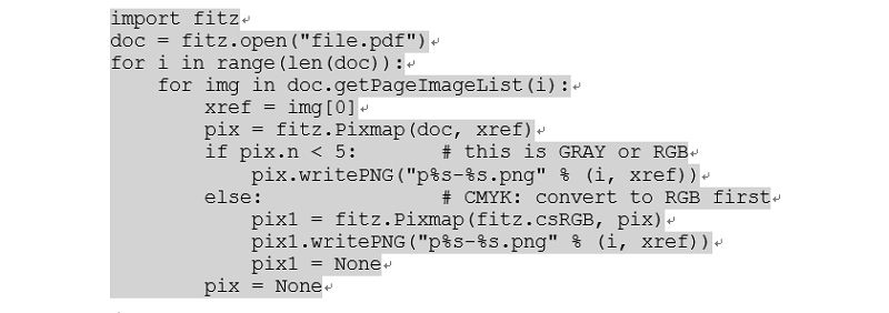 python extract images from pdf