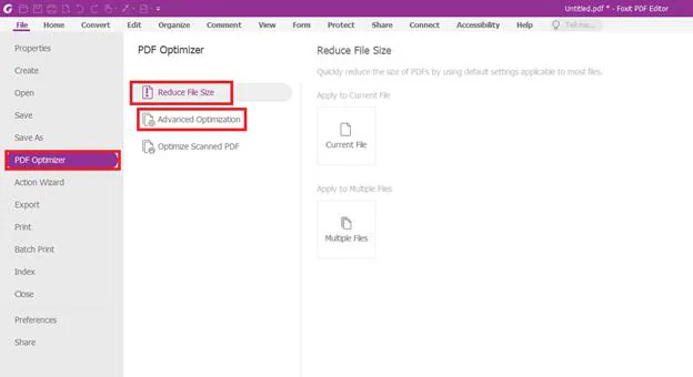 foxit pdf optimizer