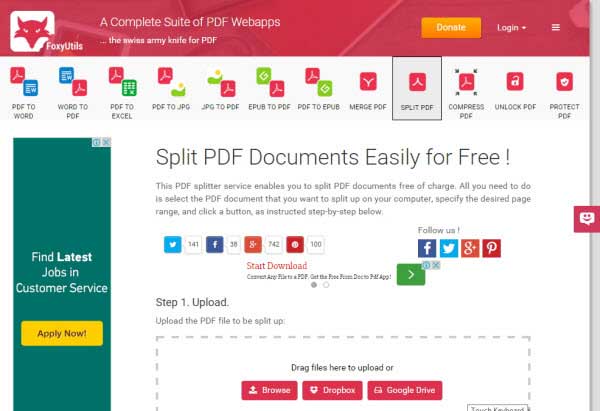splitter documenti pdf online