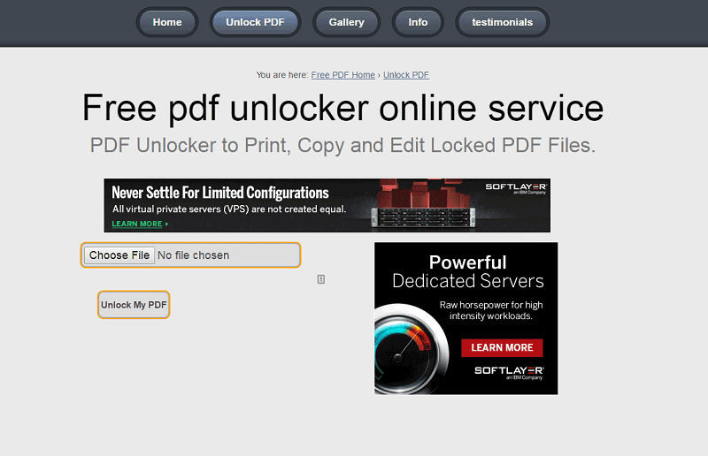 free pdf unlocker malware