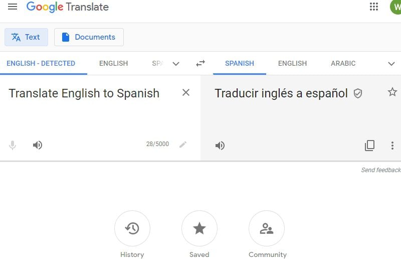 translate english to spanish pdf