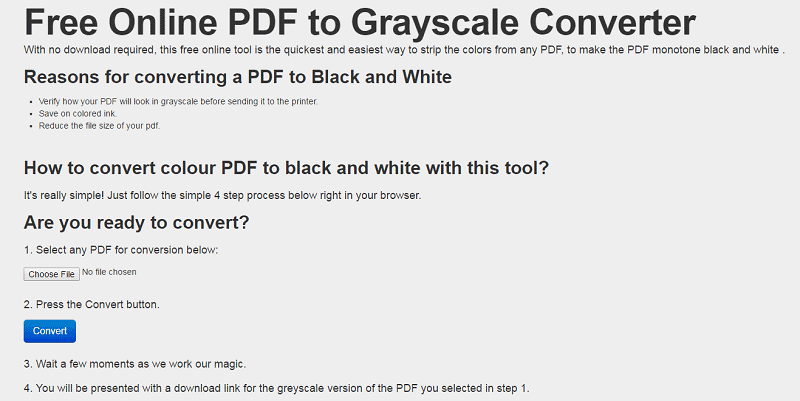 convert color pdf to grayscale