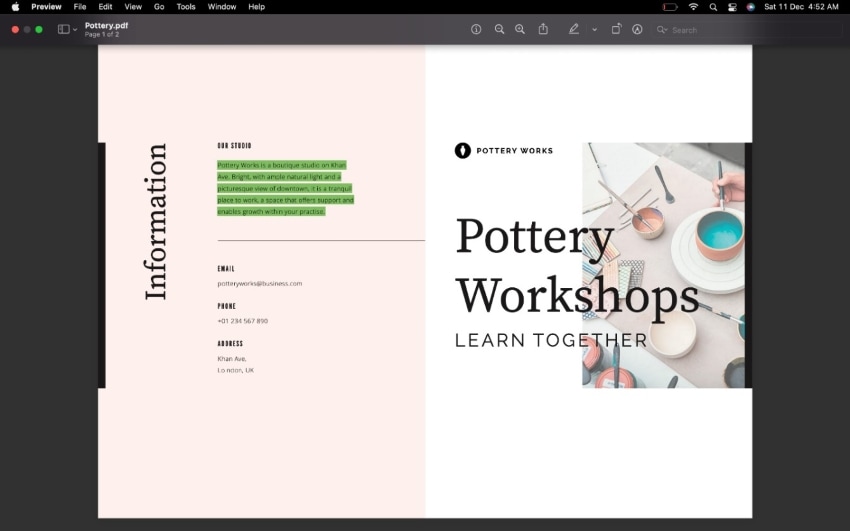 pdf highlight color change on mac