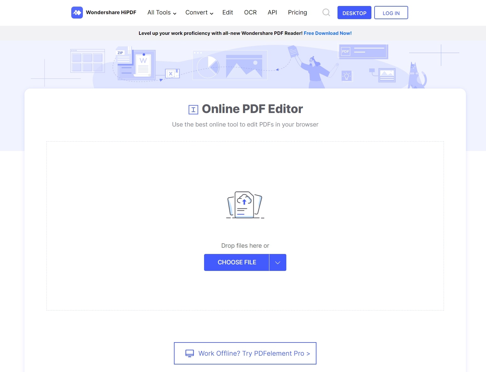 hipdf en línea editor de pdf