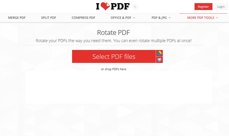 rotate pdf online and save