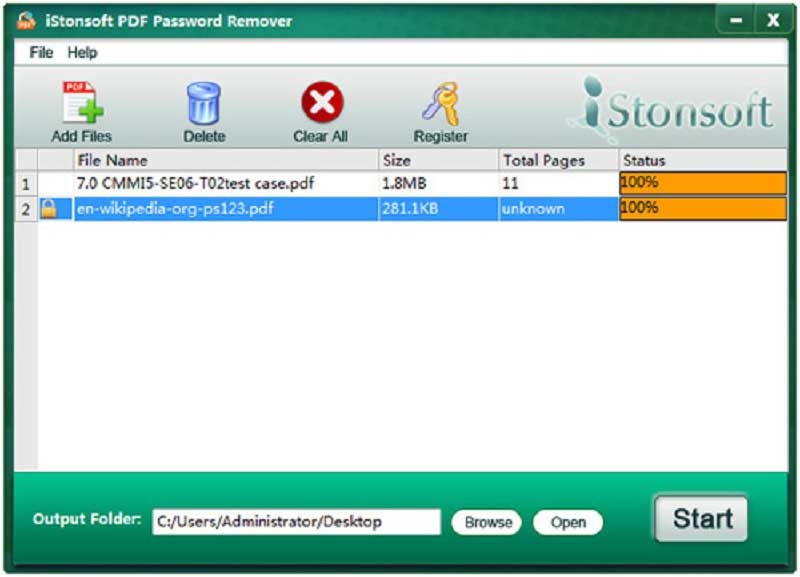 istonsoft pdf password remover