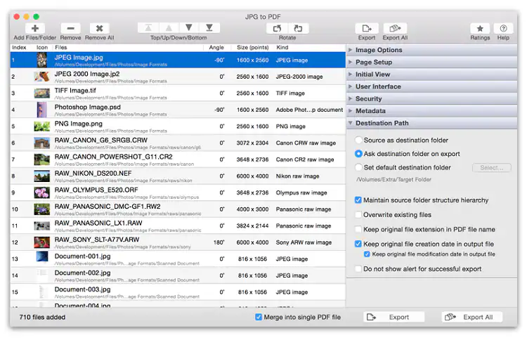 logiciel JPG to PDF Converter pour Mac