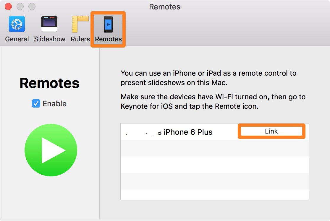 keynote remote