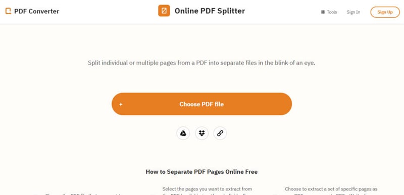 Online PDF Splitter