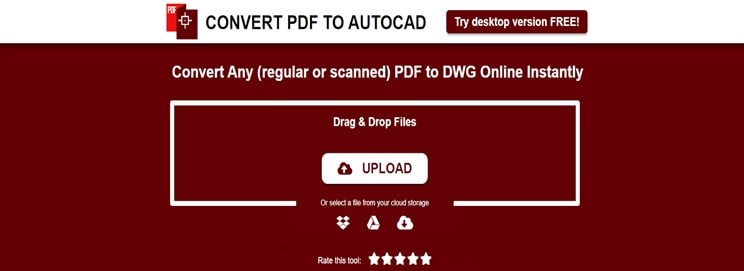 pdf to dwg converter online