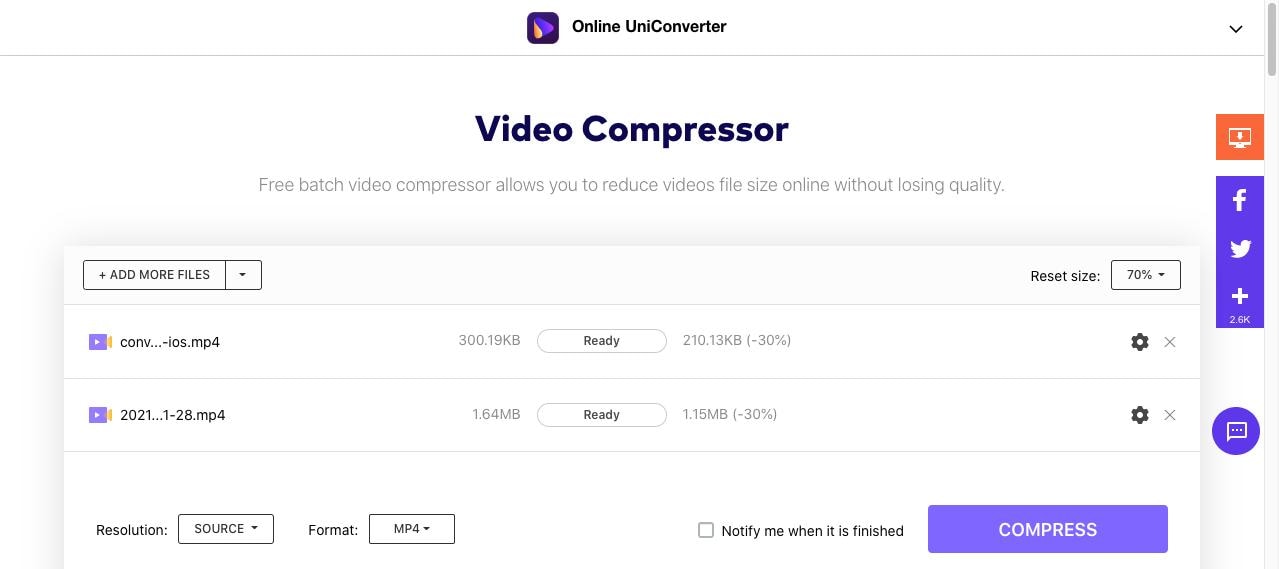 online uniconverter compressor