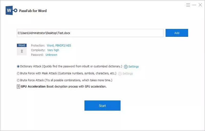 word password remover