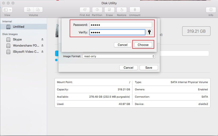 how to create a password protected zip file on mac