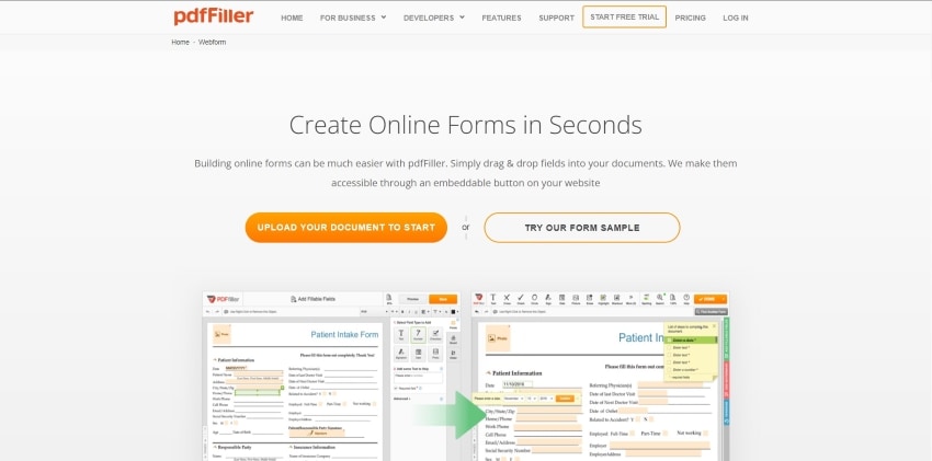 free online pdf form creator