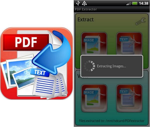 PDF Image & Extractor de texto