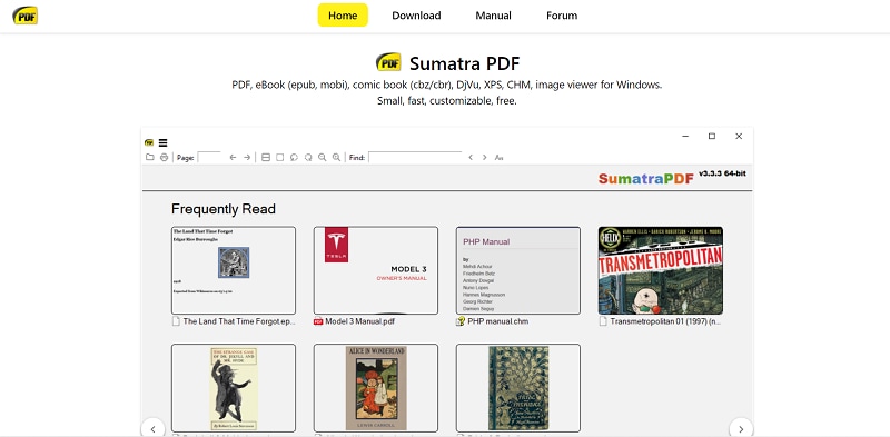 sumatra PDF reader