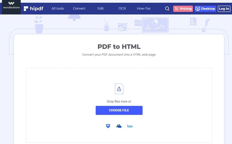convertir un tableau pdf en html