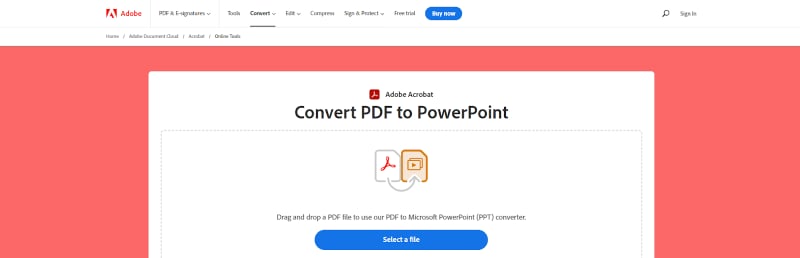pdf para ppt on-line adobe